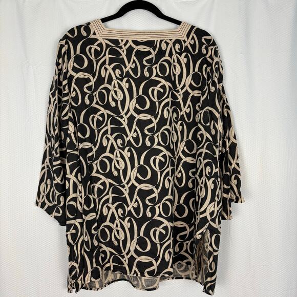 Saint Tropez 100% linen top Boho Coastal Mori - Picture 4 of 5